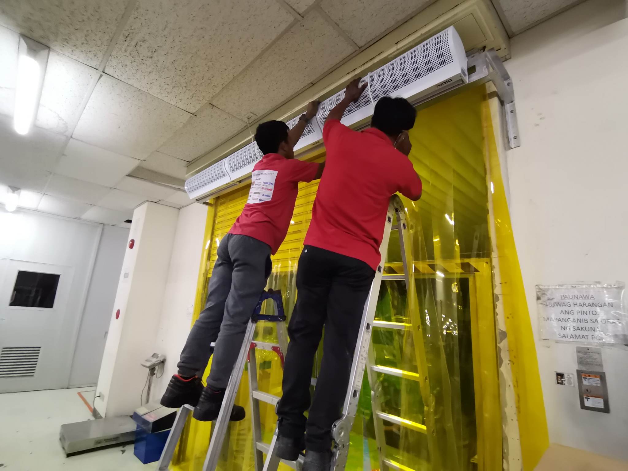 Air Curtain Installation